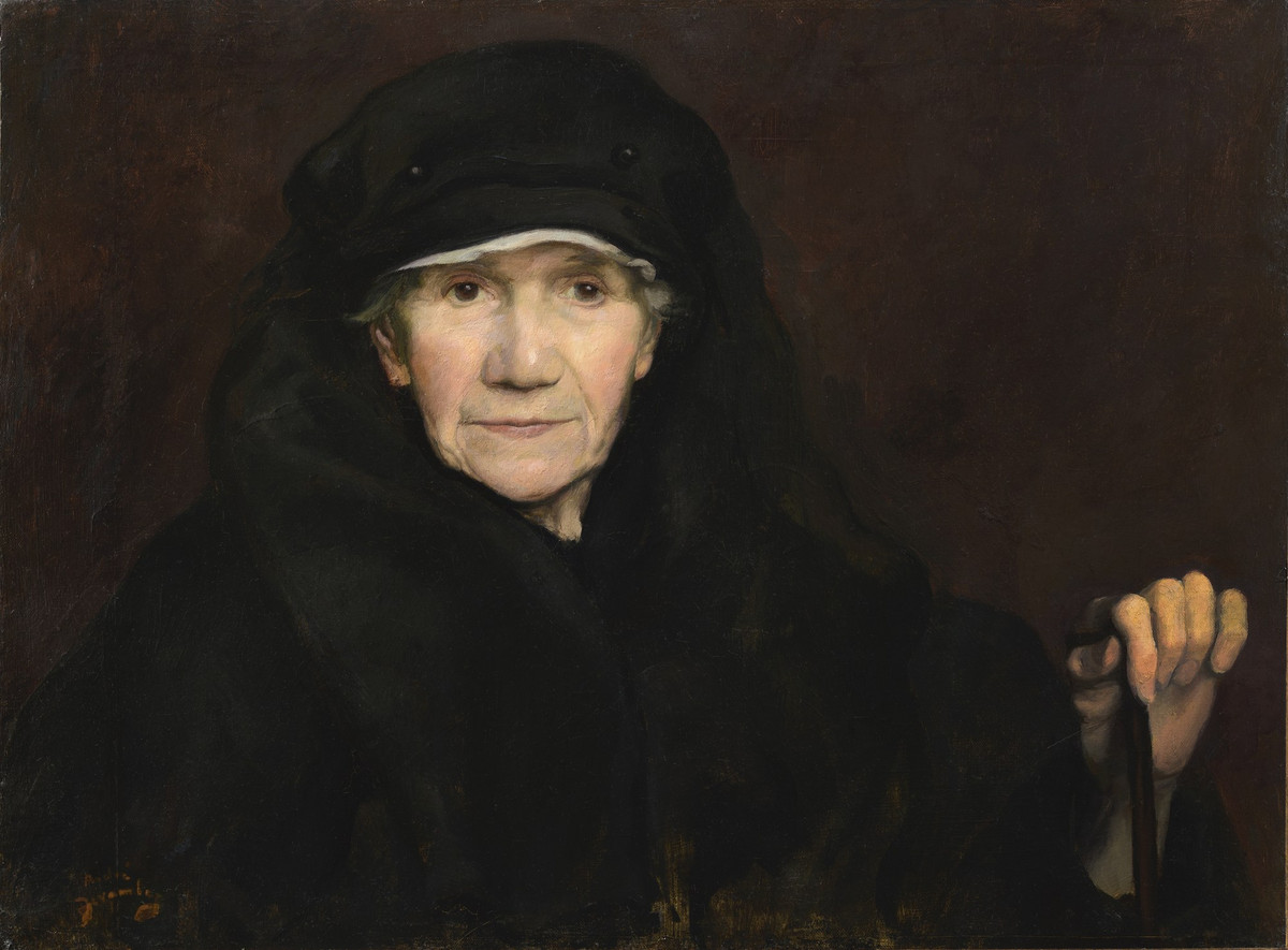 André DEVAMBEZ (1867-1944), Portrait de la mère de l’artiste, vers 1924. Huile sur toile, 48,7 x 64,8 cm. Collections musée du Grand Siècle, Donation Pierre Rosenberg