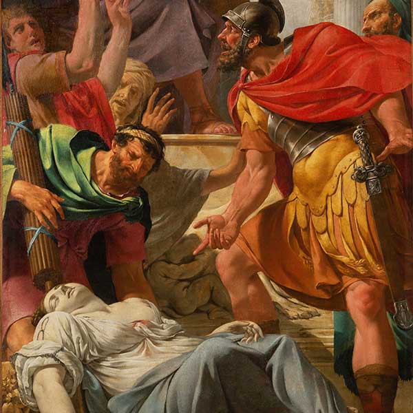 Michel Ier Corneille, La Mort de Virginie. Signé, non daté (vers 1645), huile sur toile, 190 x 117 cm © Philippe Abergel