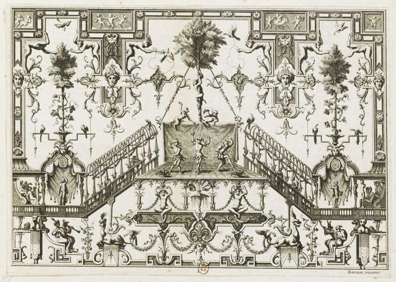 « Composition décorative » de Jean Ier BERAIN, XVIIe siècle 
