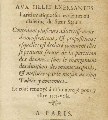 Vision d'un manuscrit du XVIIe siècle