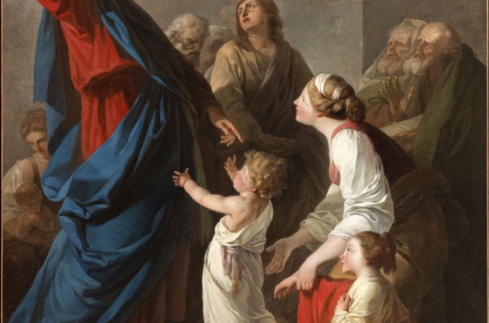 Peinture représentant Jésus devant les enfants, 1781