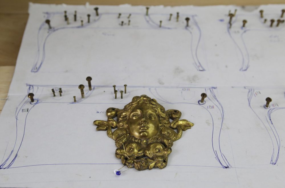 Bronze sculpté en restauration