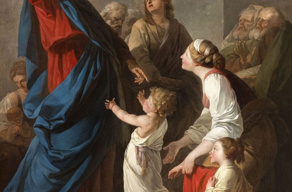 Peinture représentant Jésus devant les enfants, 1781