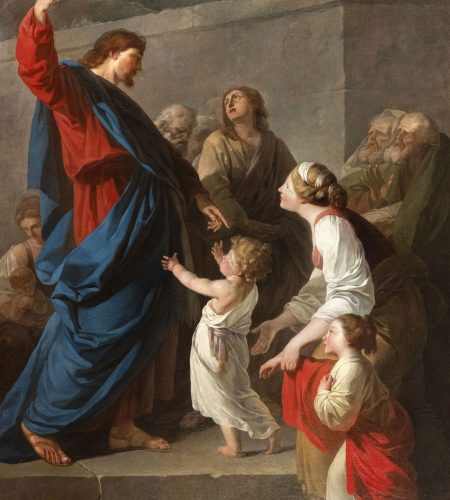 Peinture représentant Jésus devant les enfants, 1781