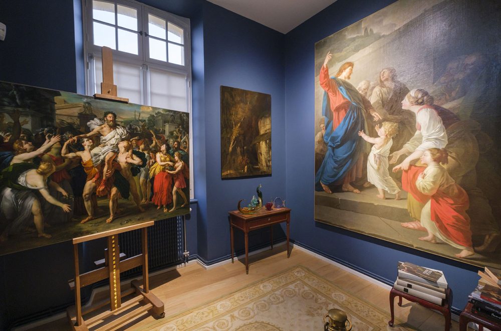 Salle au Petit château de Sceaux évoquant l’ambiance de l’appartement de M. Pierre Rosenberg